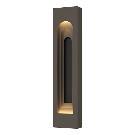 Procession Arch Large Outdoor Sconce 2-Light Coastal Black Accent in Coastal Dark Smoke