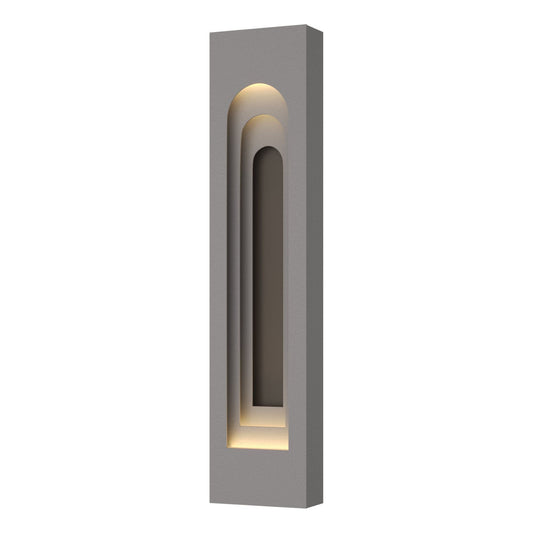 Procession Arch Large Outdoor Sconce 2-Light Coastal Dark Smoke Accent in Coastal Burnished Steel
