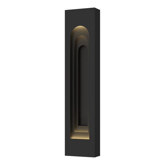 Procession Arch Large Outdoor Sconce 2-Light Coastal Black Accent in Coastal Black