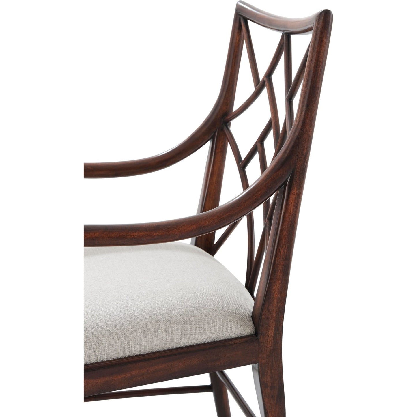 Theodore Alexander A Delicate Trellis Armchair - Set of 2