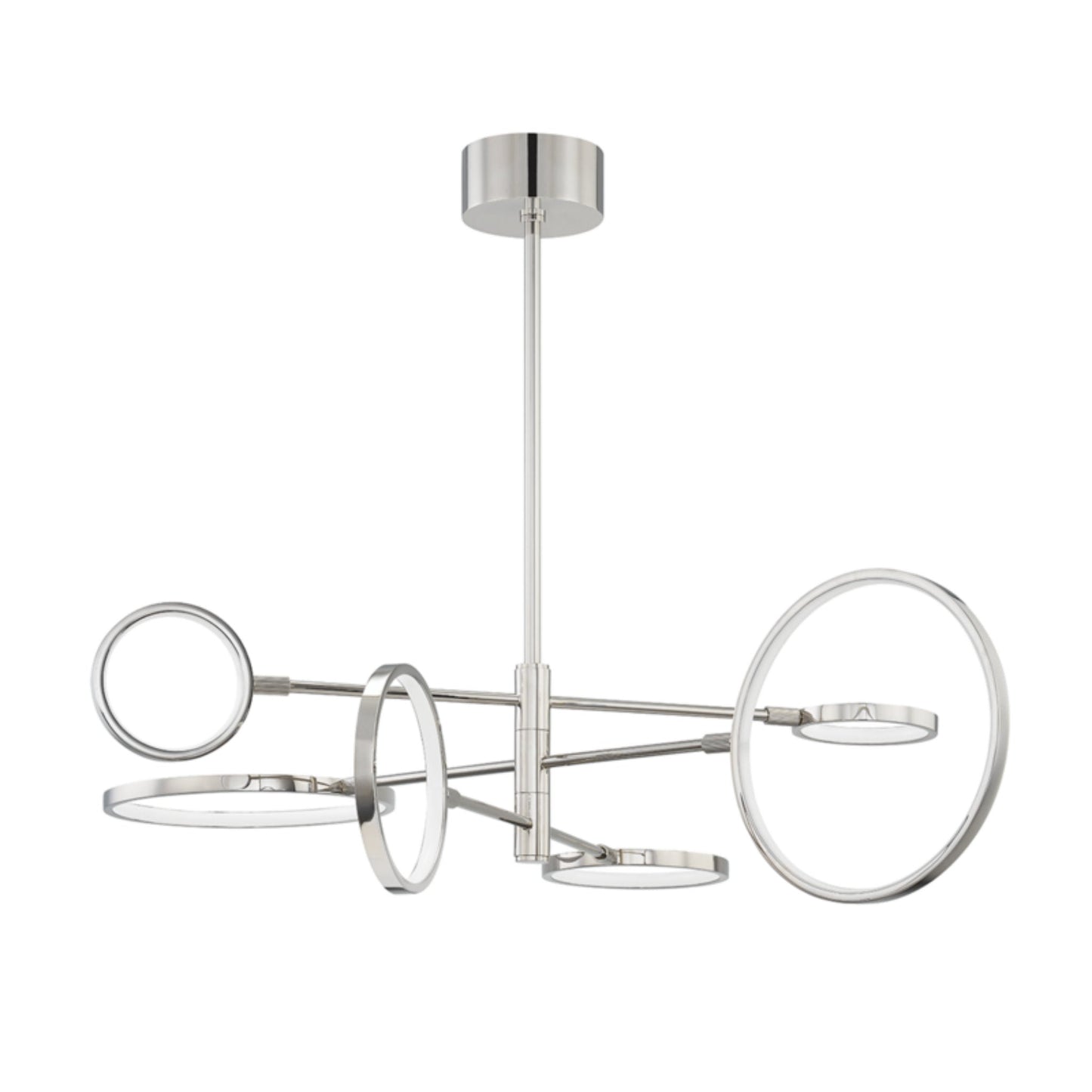 Saturn 0-Light Chandelier in Polished Nickel 44.5L x 44.5W x 13.25H
