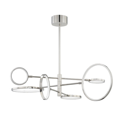 Saturn 0-Light Chandelier in Polished Nickel 44.5L x 44.5W x 13.25H