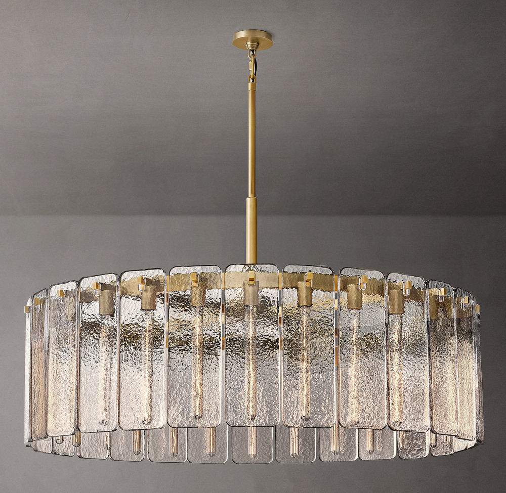 Calamette Circular Glass Chandelier 48"
