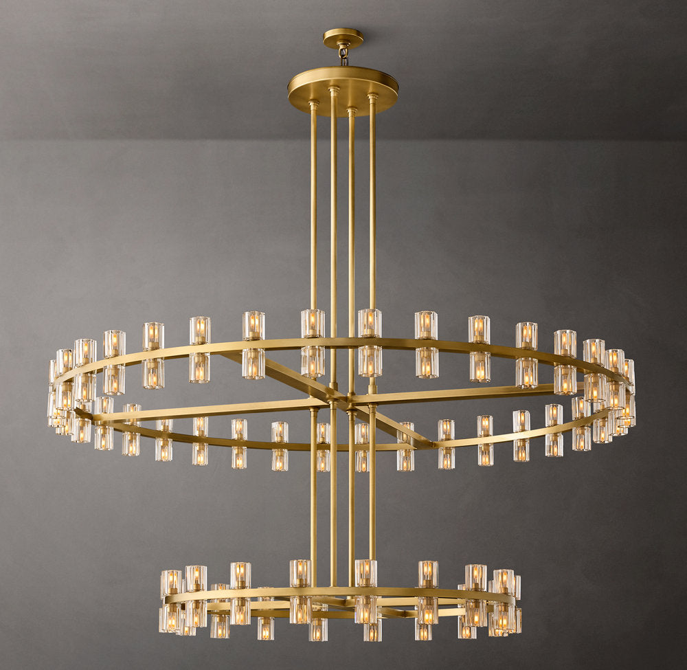 Arcachone Circular Two-Tier Chandelier 60"
