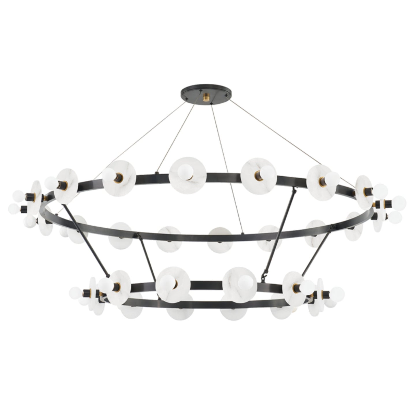 Austen 30-Light Chandelier in Aged Old Bronze 58L x 58W x 36.5H