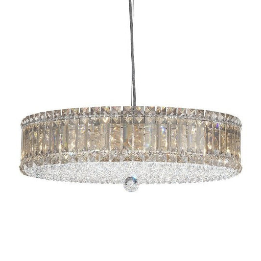 Contemporary Crystal Chandelier in polished chrome finish