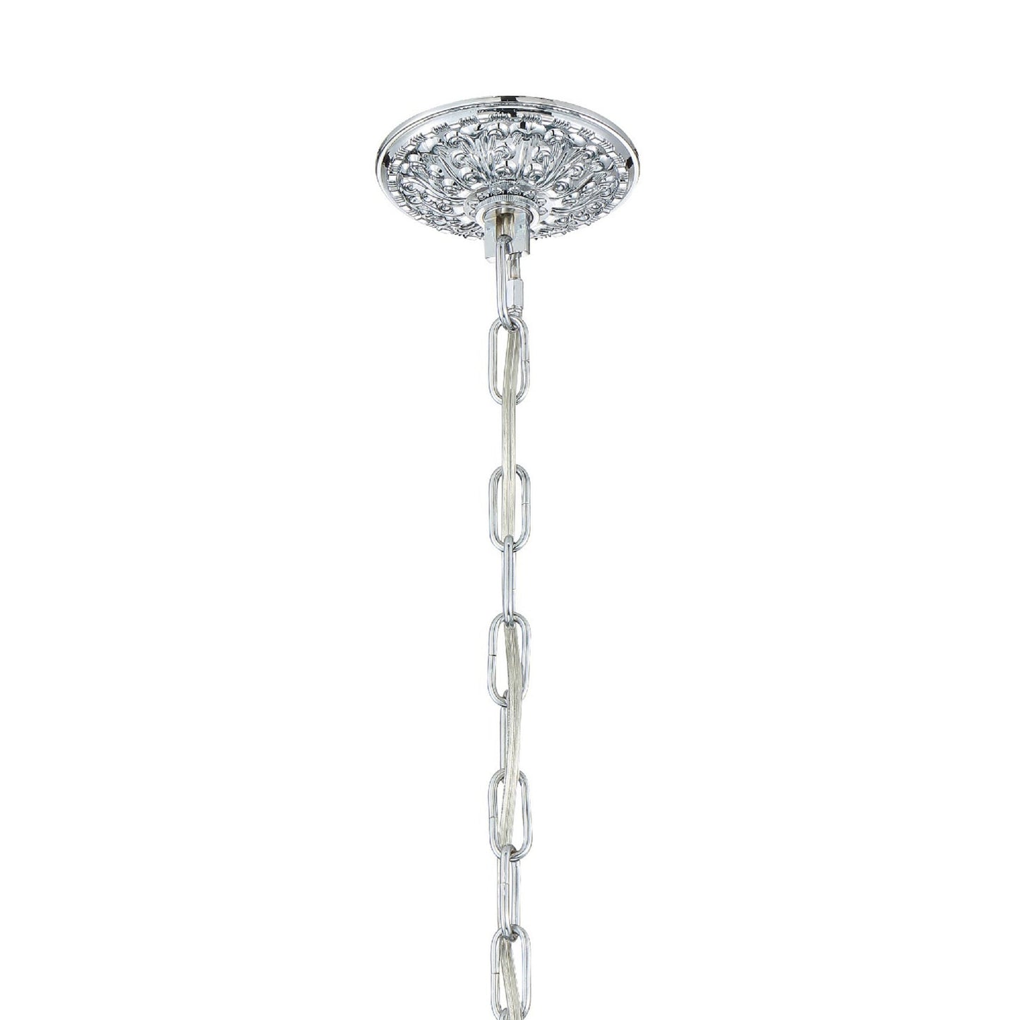 Maria Theresa 46'' Hand Cut Crystal Polished Chrome Chandelier Silver 46"W x 52"H x 46"D