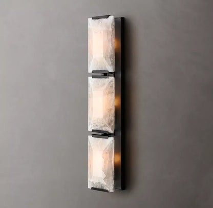 Harlow Calcite Triple Sconce