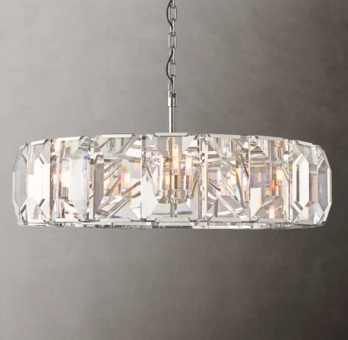 Harlows Crystal Round Chandelier 43"