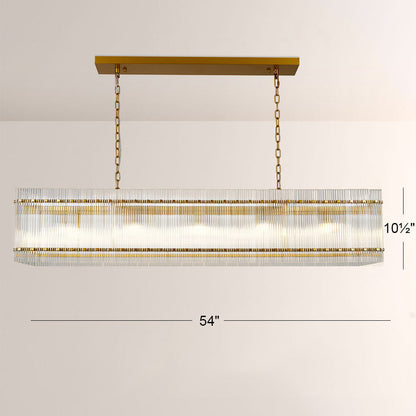San Marco Rectangular Chandelier 54"