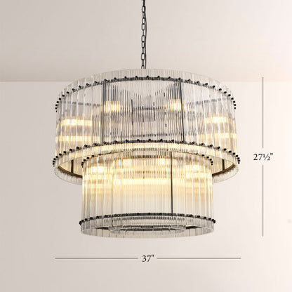 San Marco Two-tier Luxury Round Chandelier 37"