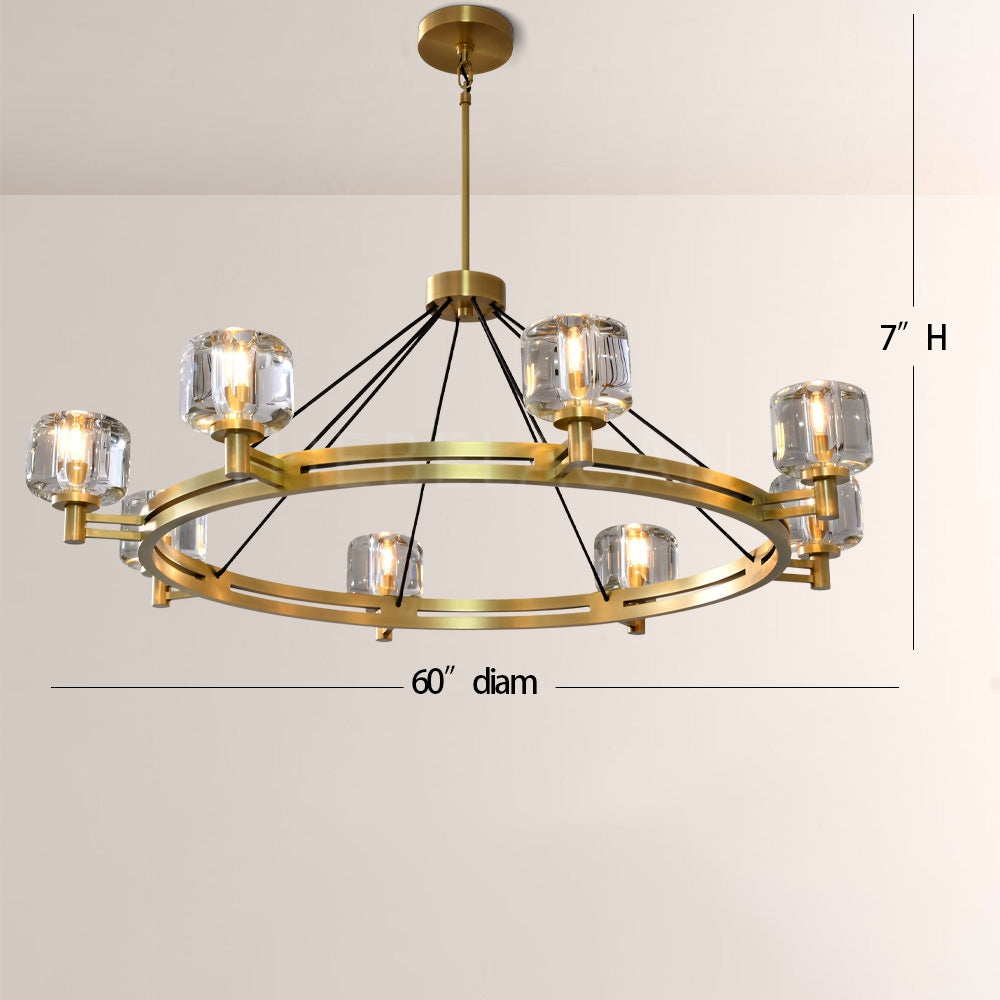 Sebendor Round Chandelier 60"