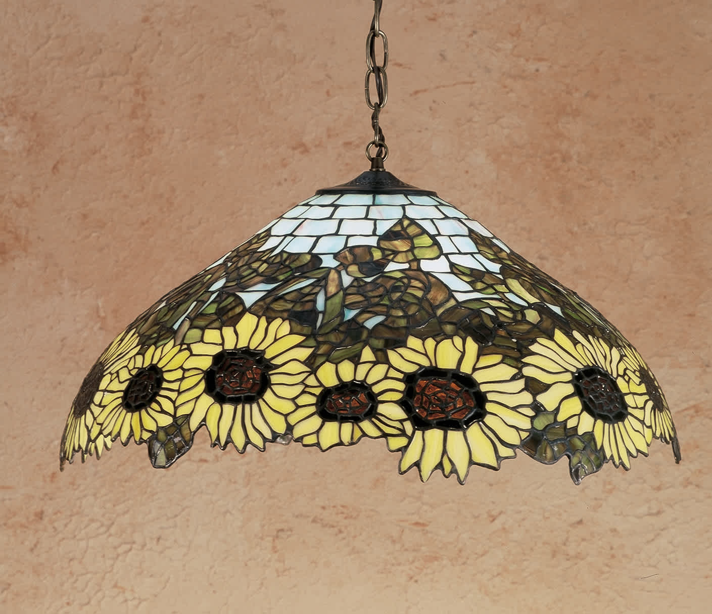 3 Light 22" Wide Pendant with Handmade Shade