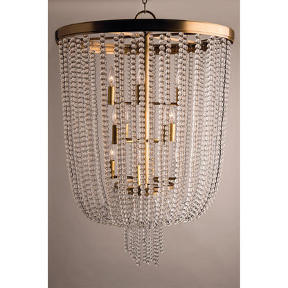 Royalton 12-Light Chandelier in Aged Brass 26L x 26W x 37.5H