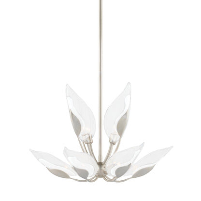 Blossom 10-Light Chandelier in Silver Leaf 29L x 29W x 18.75H
