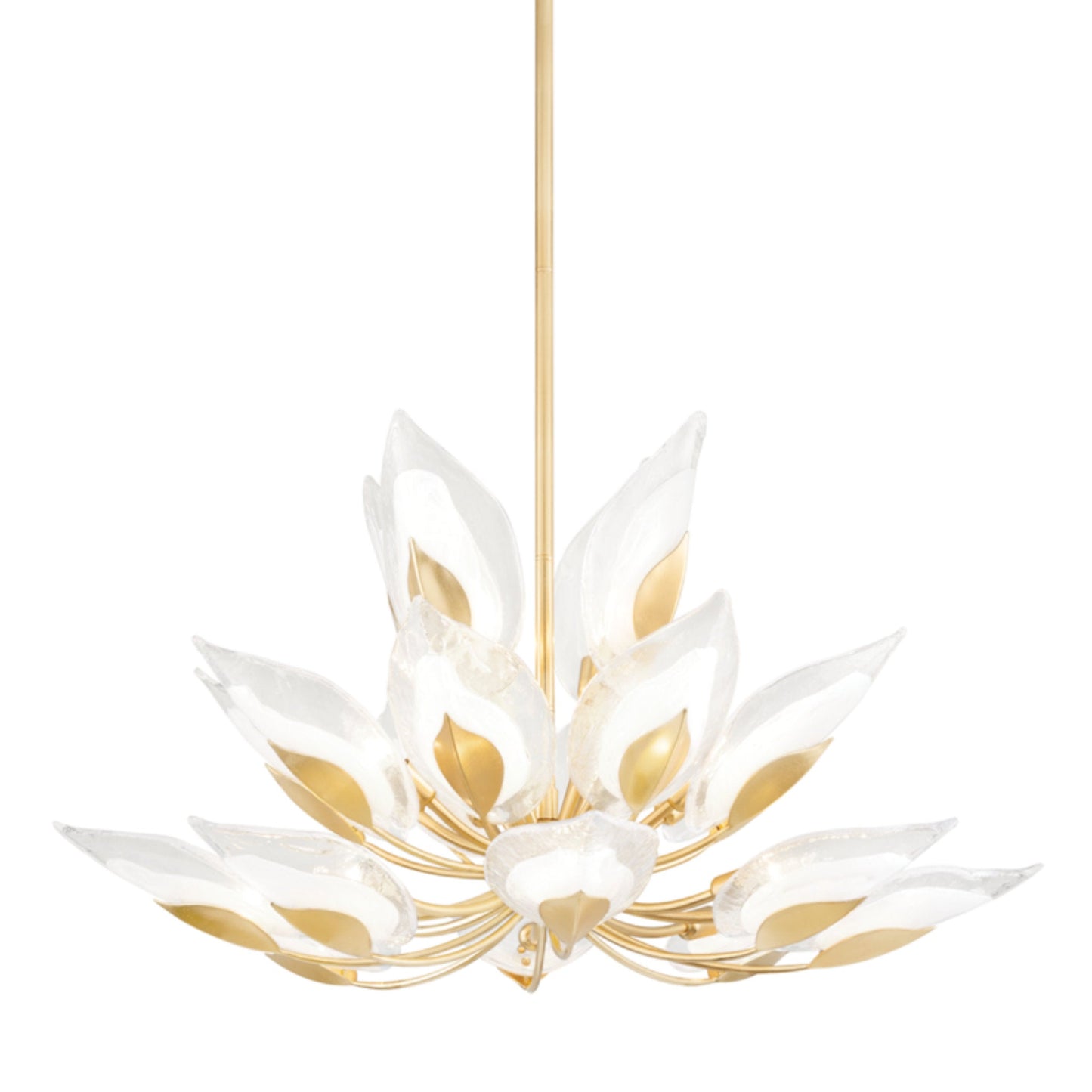 Blossom 20-Light Chandelier in Gold Leaf 40.5L x 40.5W x 26.75H