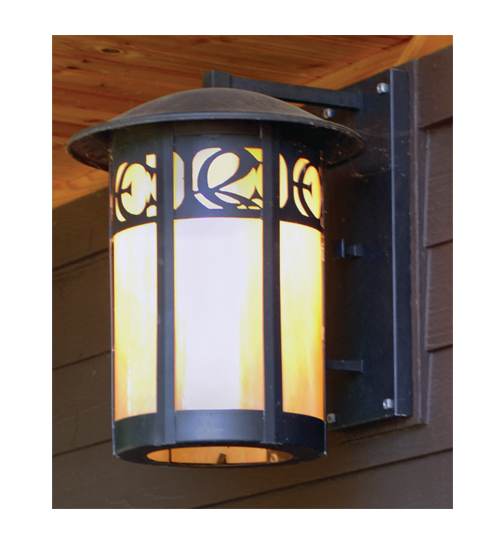 12" Wide Single Light Lantern Wall Sconce