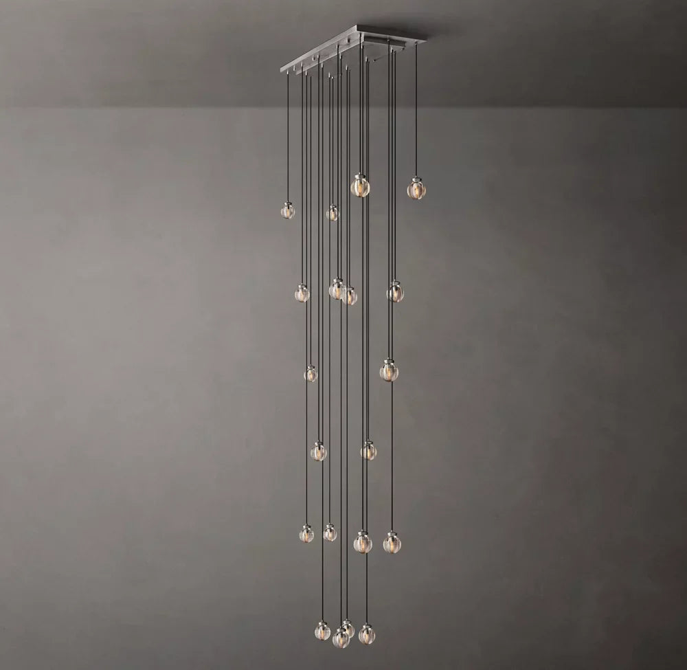 Pearl Rectangular Chandelier 54"