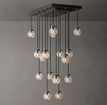 Pearl Rectangular Chandelier 36"