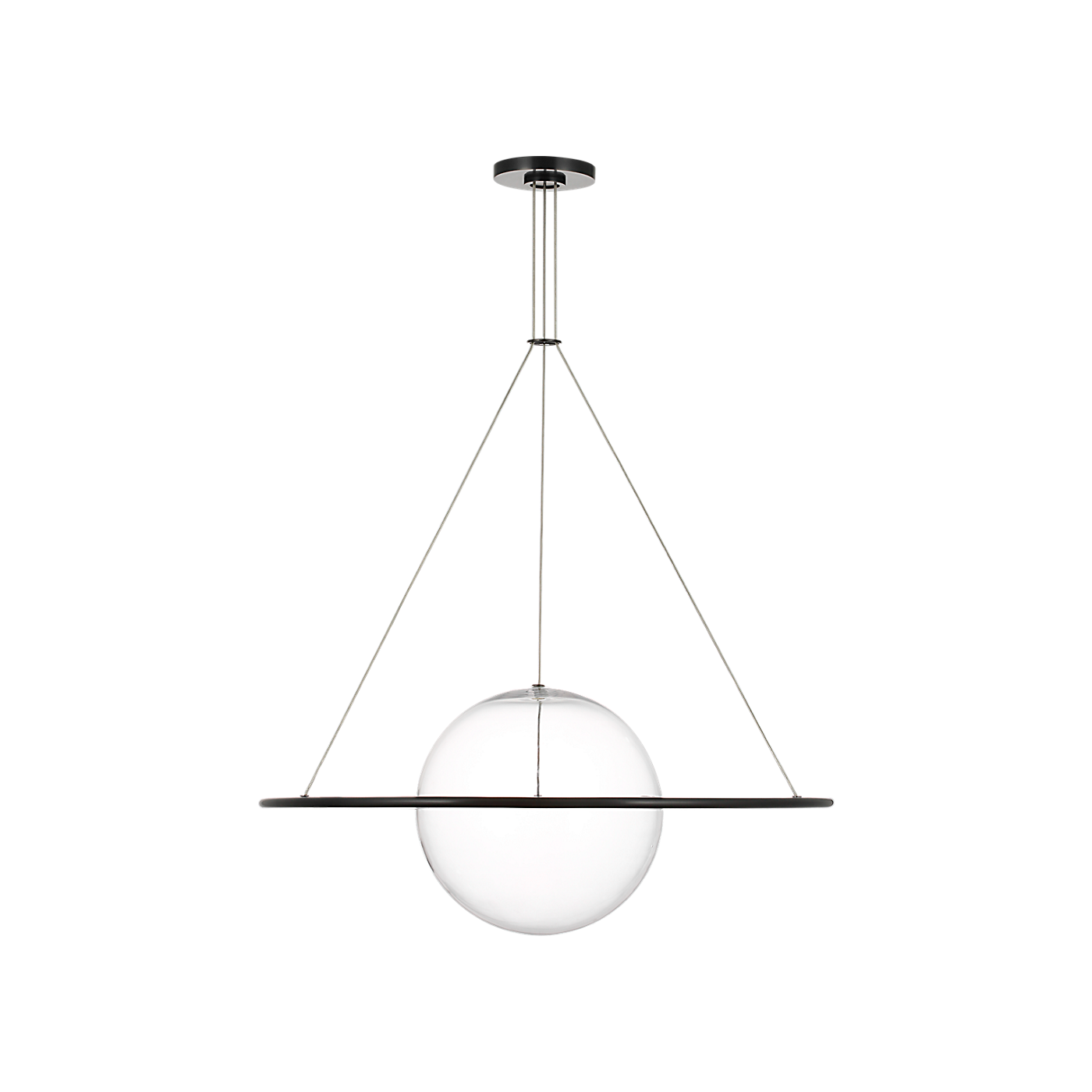Cosmos 28" Ring and Orb Chandelier