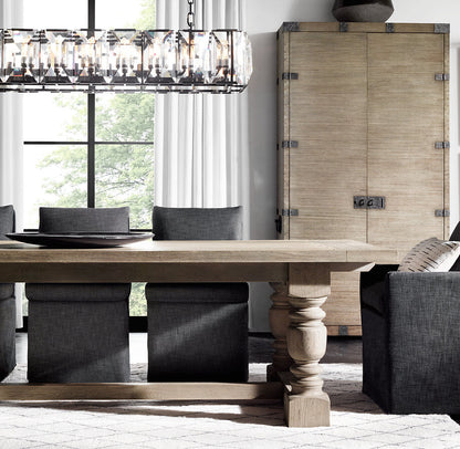 Harlow Crystal Rectangular Chandelier 74"