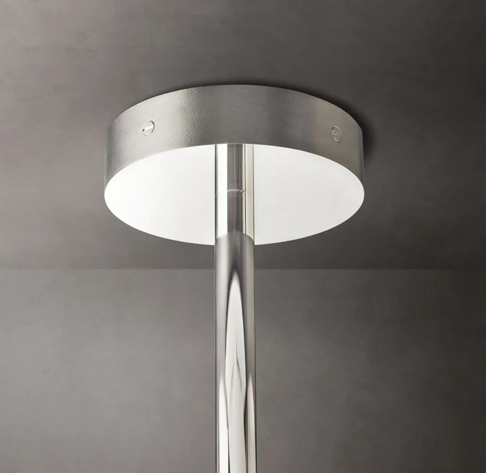 Glass Globe Mobile Six-Arm Chandelier 55"