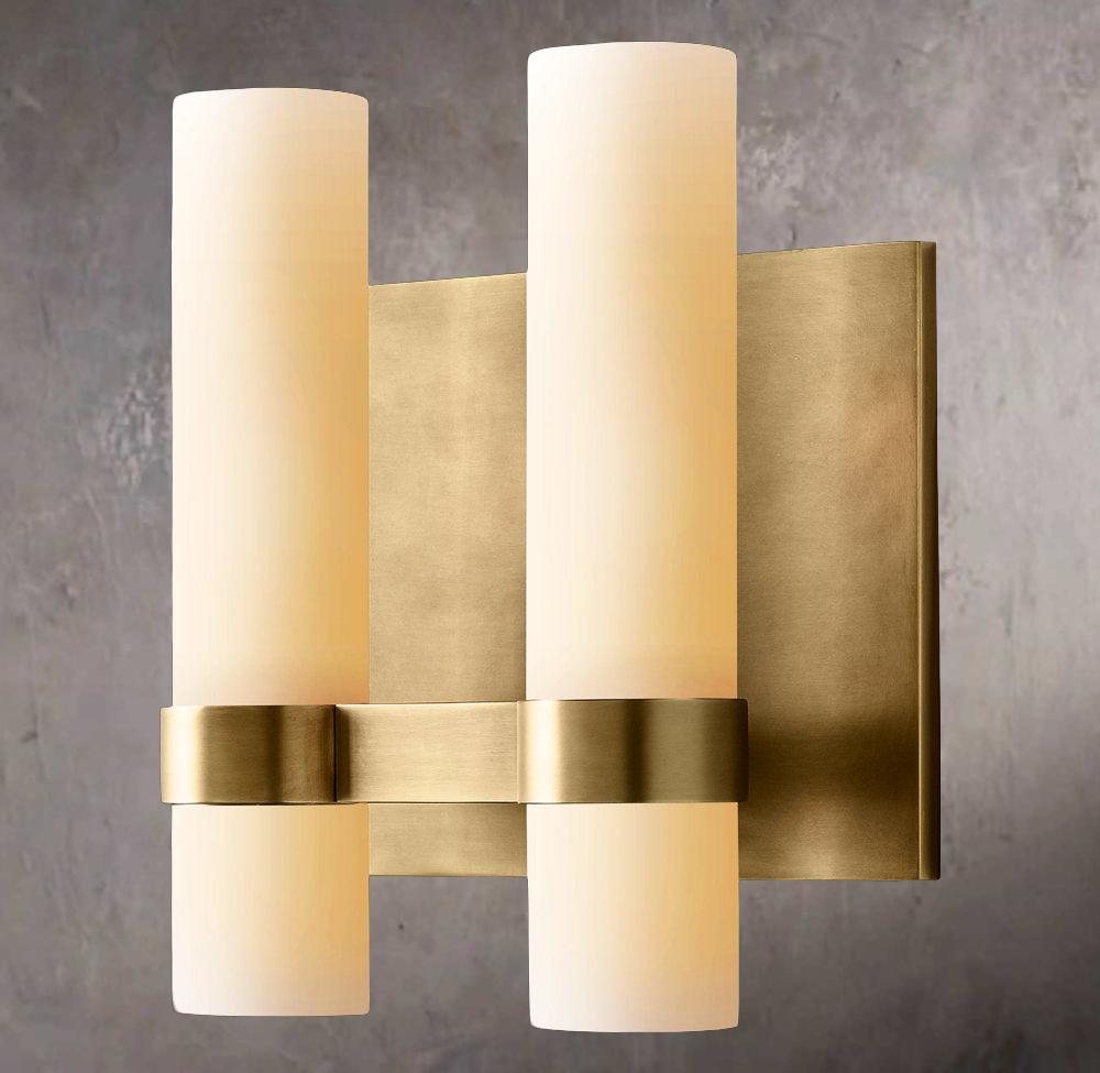 Ravelle Opal Glass Twin Wall Sconce