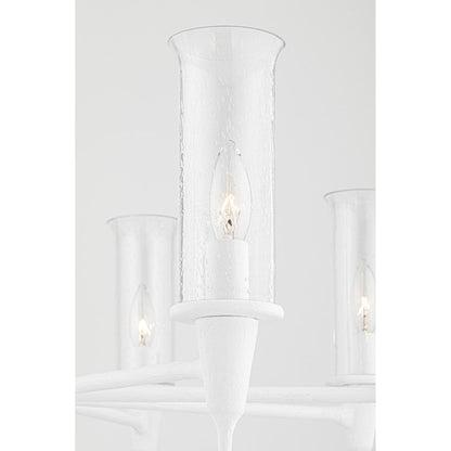 Chisel 16-Light Chandelier in Black Iron 41.25L x 41.25W x 28H