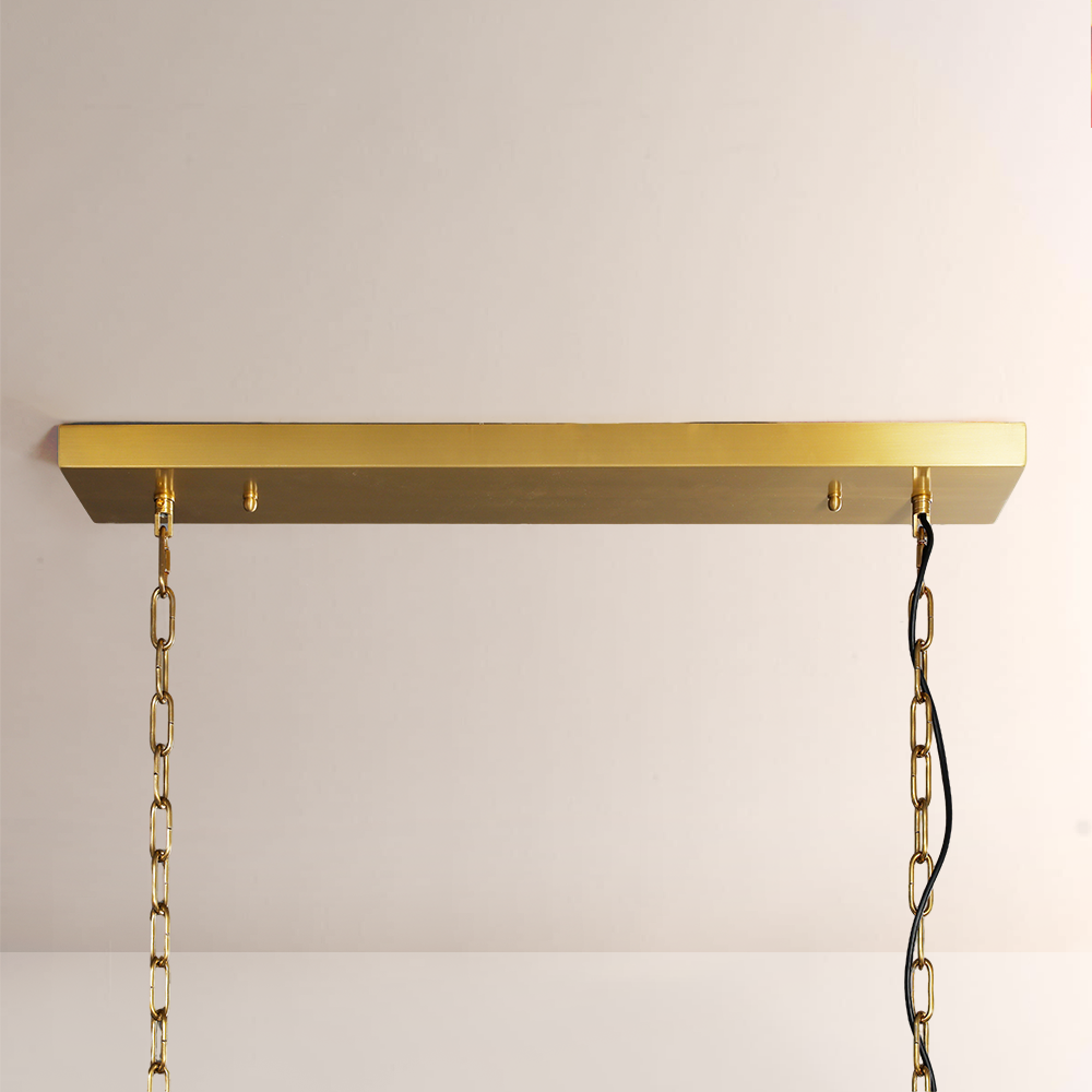 1920s Odem Rectangular Chandelier 49"