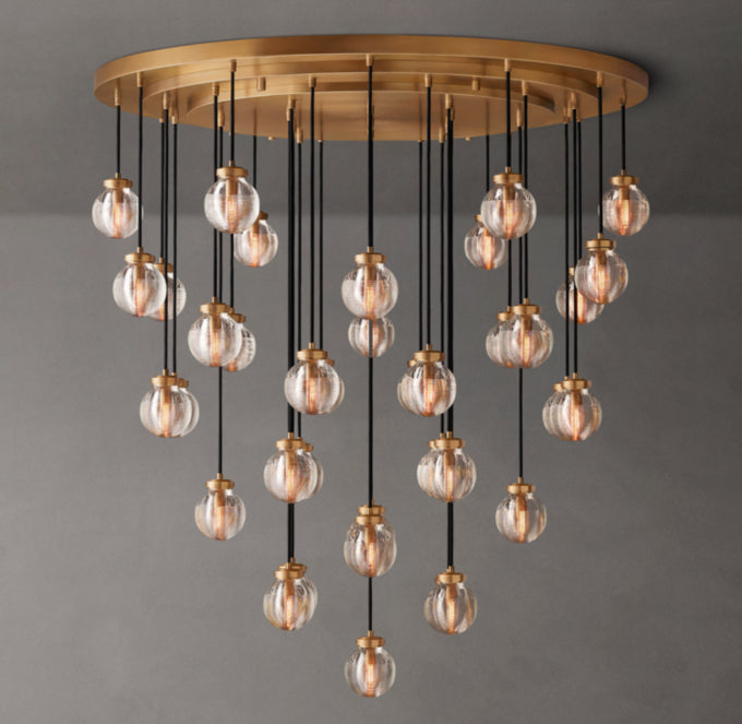 Pearls Circular Chandelier 48"