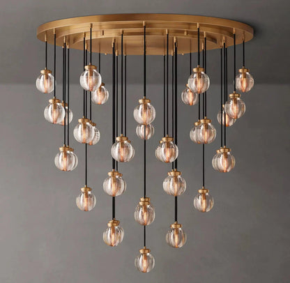 Pearls Circular Chandelier 48"