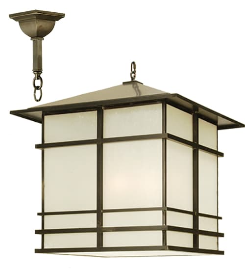 4 Light Pendant with Handmade Shade
