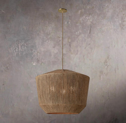 Ceva Woven Wicker Pendant Light Chandelier