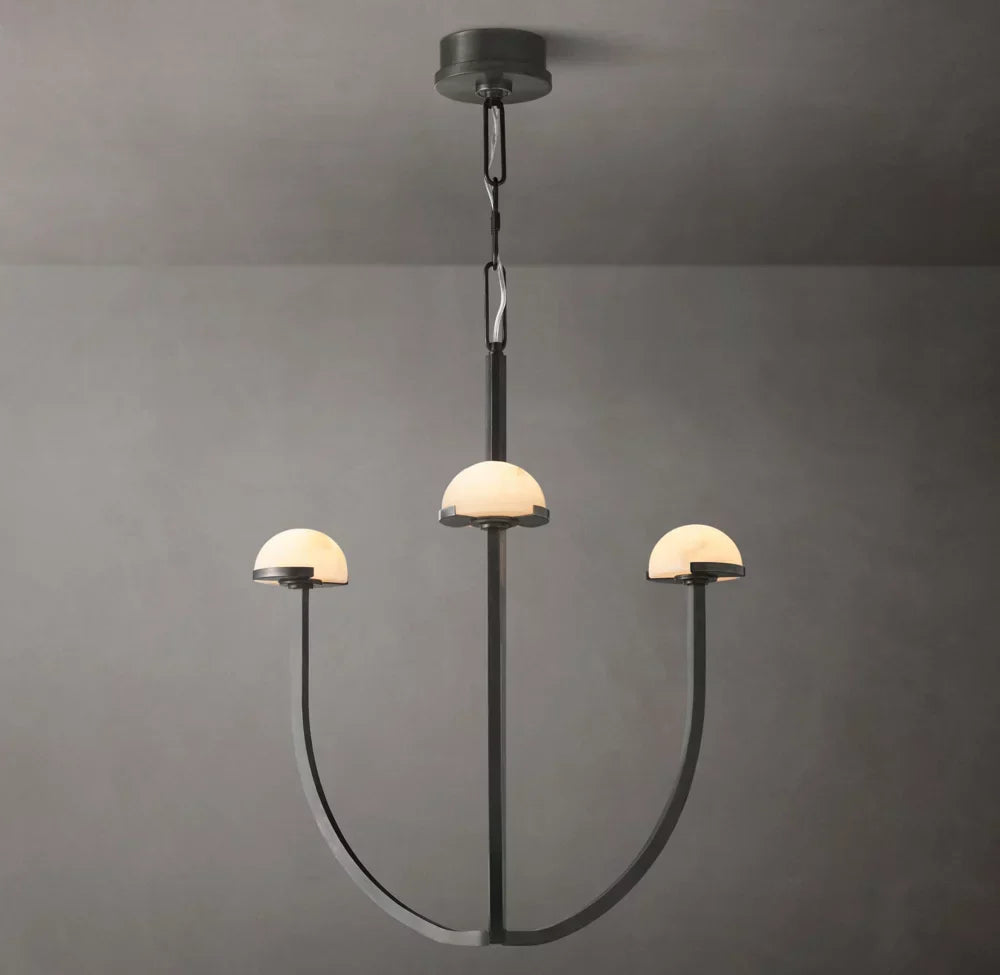 Pedra Round Chandelier 24"