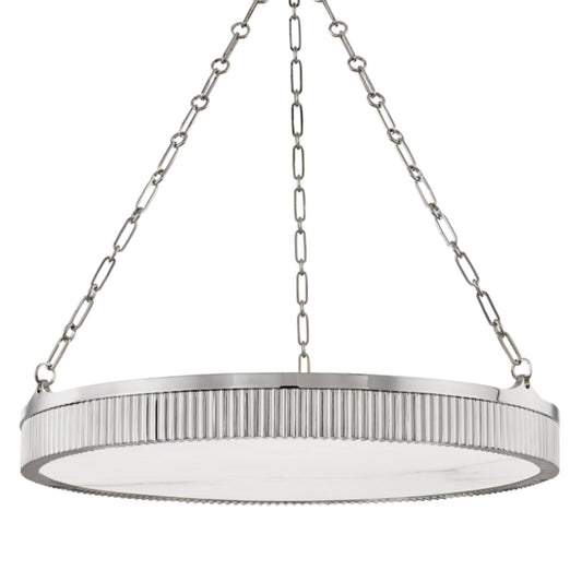 Lynden 8-Light Chandelier in Polished Nickel 30L x 30W x 4.25H