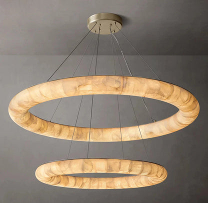 Rivage Smooth Dual-Level Circular Chandelier 61"
