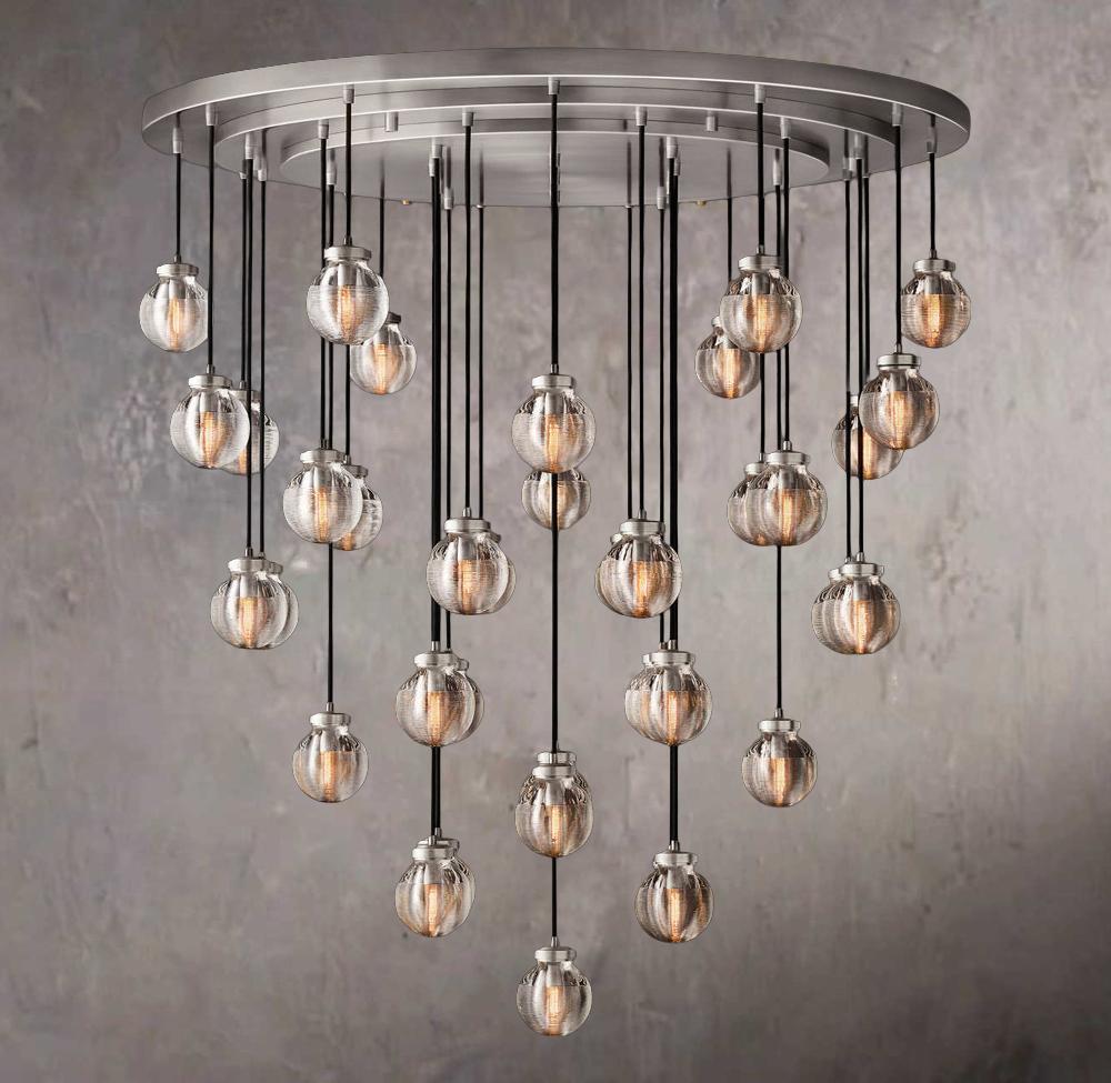 Pearls Circular Chandelier 48"