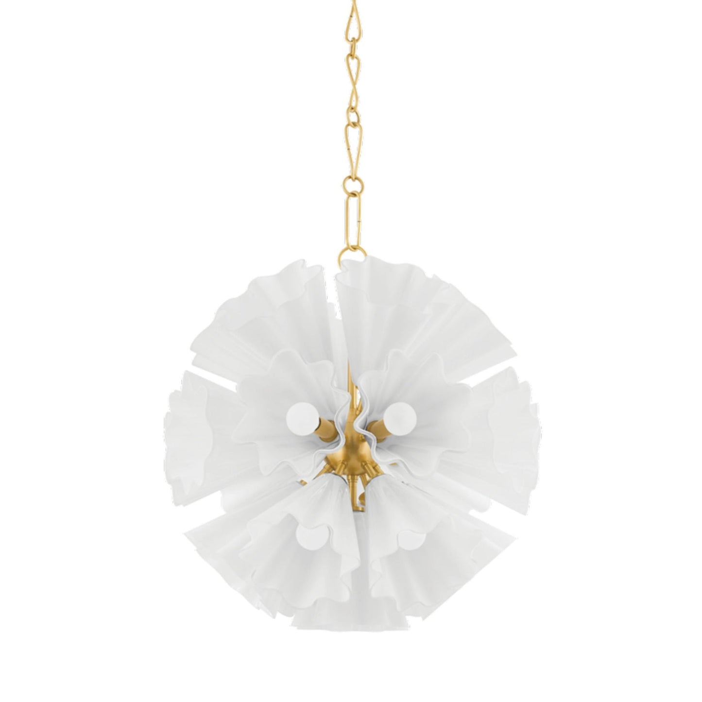 Capri 22-Light Chandelier in Aged Brass 24L x 24W x 24.5H
