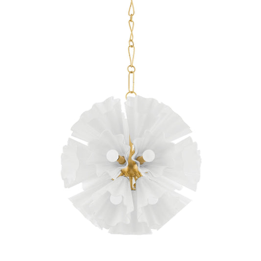 Capri 22-Light Chandelier in Aged Brass 24L x 24W x 24.5H