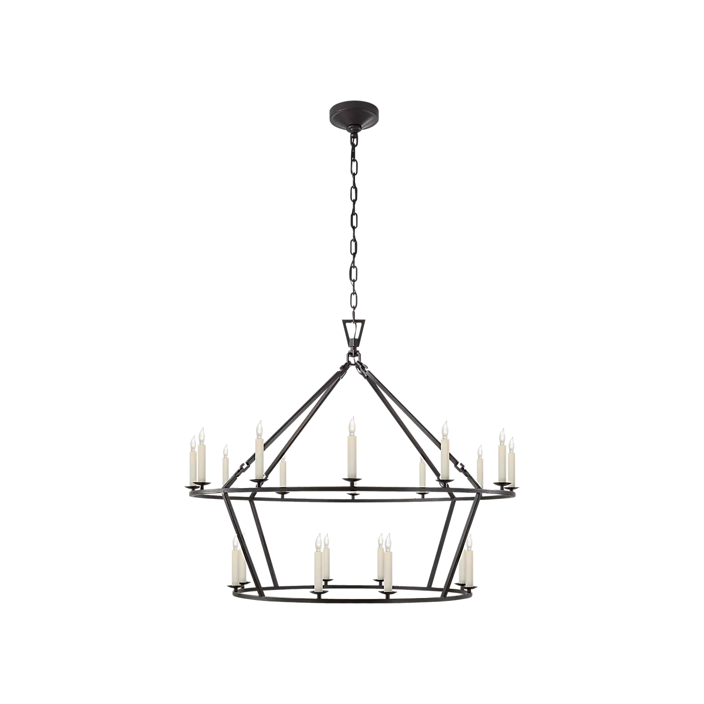 Darlana Large Two-Tiered Ring Chandelier