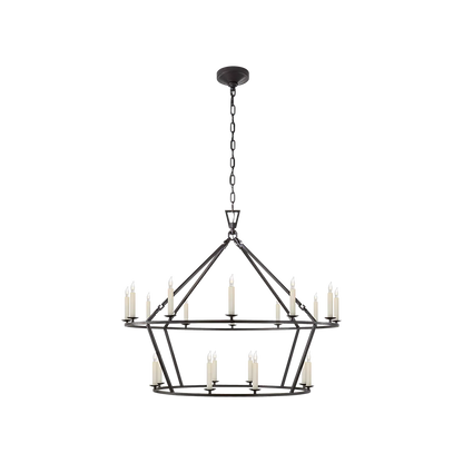 Darlana Large Two-Tiered Ring Chandelier