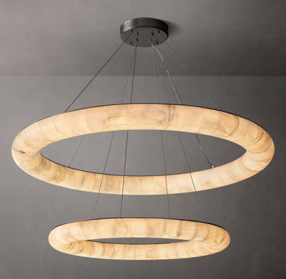 Rivage Smooth Dual-Level Circular Chandelier 61"