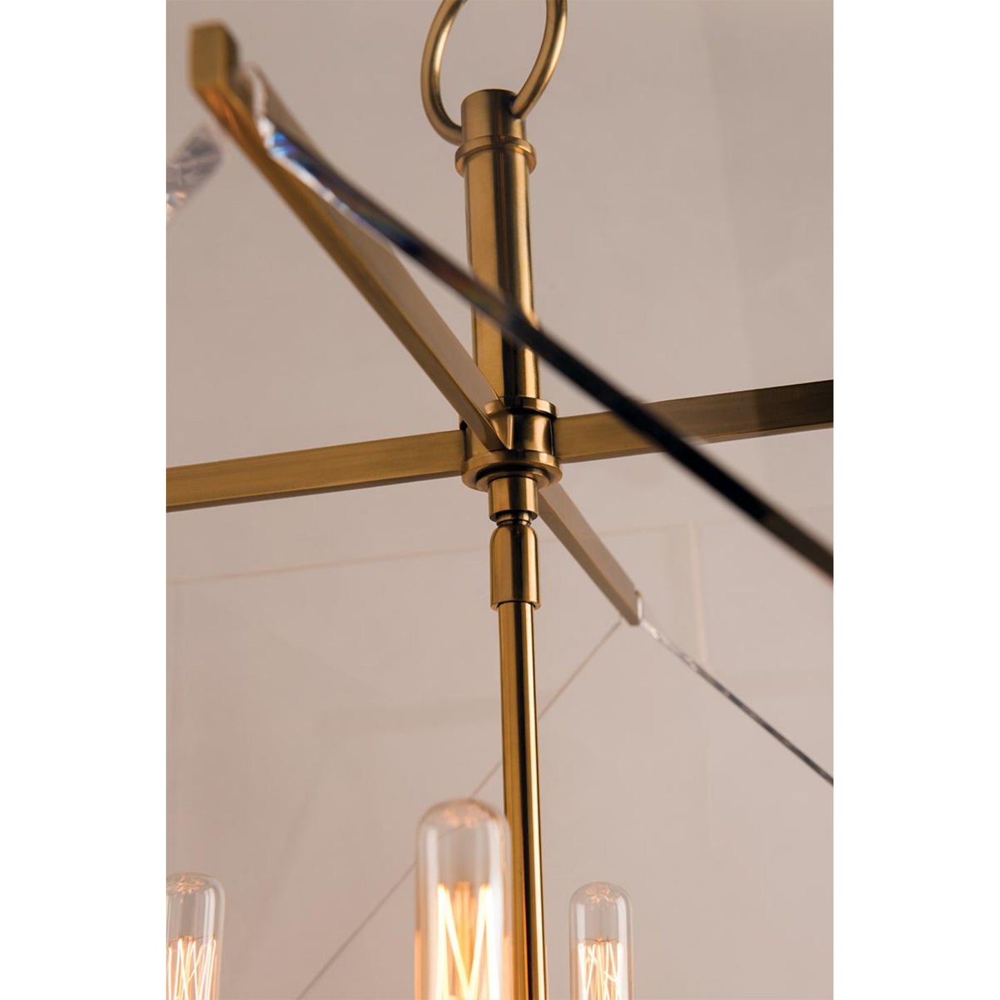 Travis 8-Light Chandelier in Aged Brass 24L x 24W x 32H