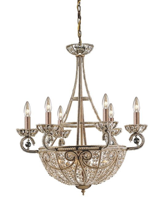 Crystal 10 Light Up / Down Lighting Chandelier from the Elizabethan Collection