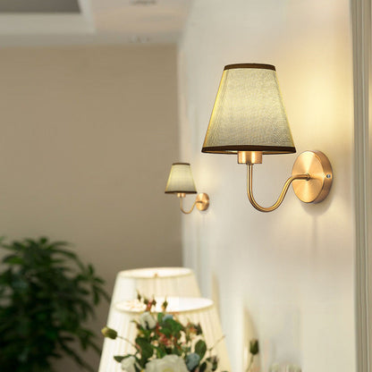 Modern Fabric Wall Lamp – Bedroom, Bedside & Hotel Corridor Light