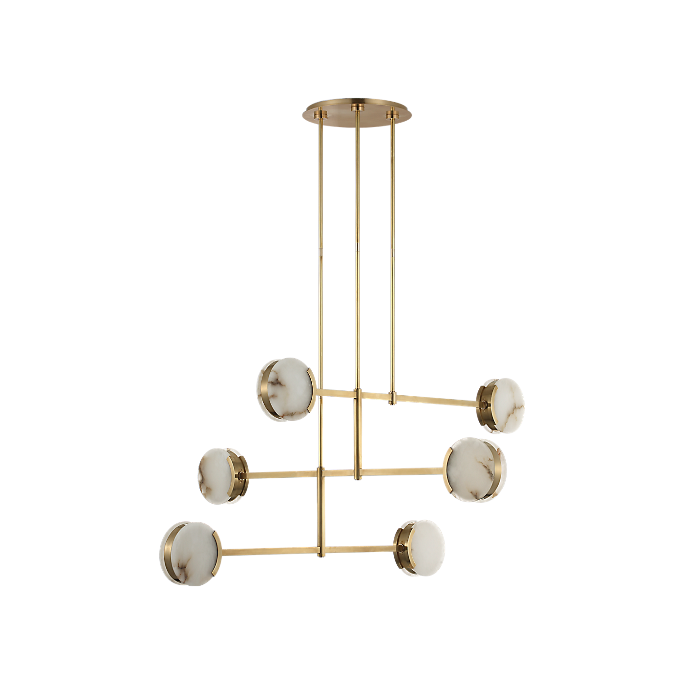 Melange 54" Multi-Positional Chandelier