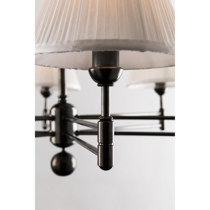 Classic No.1 8-Light Chandelier in Aged Brass by Mark D. Sikes 40L x 40W x 25.75H