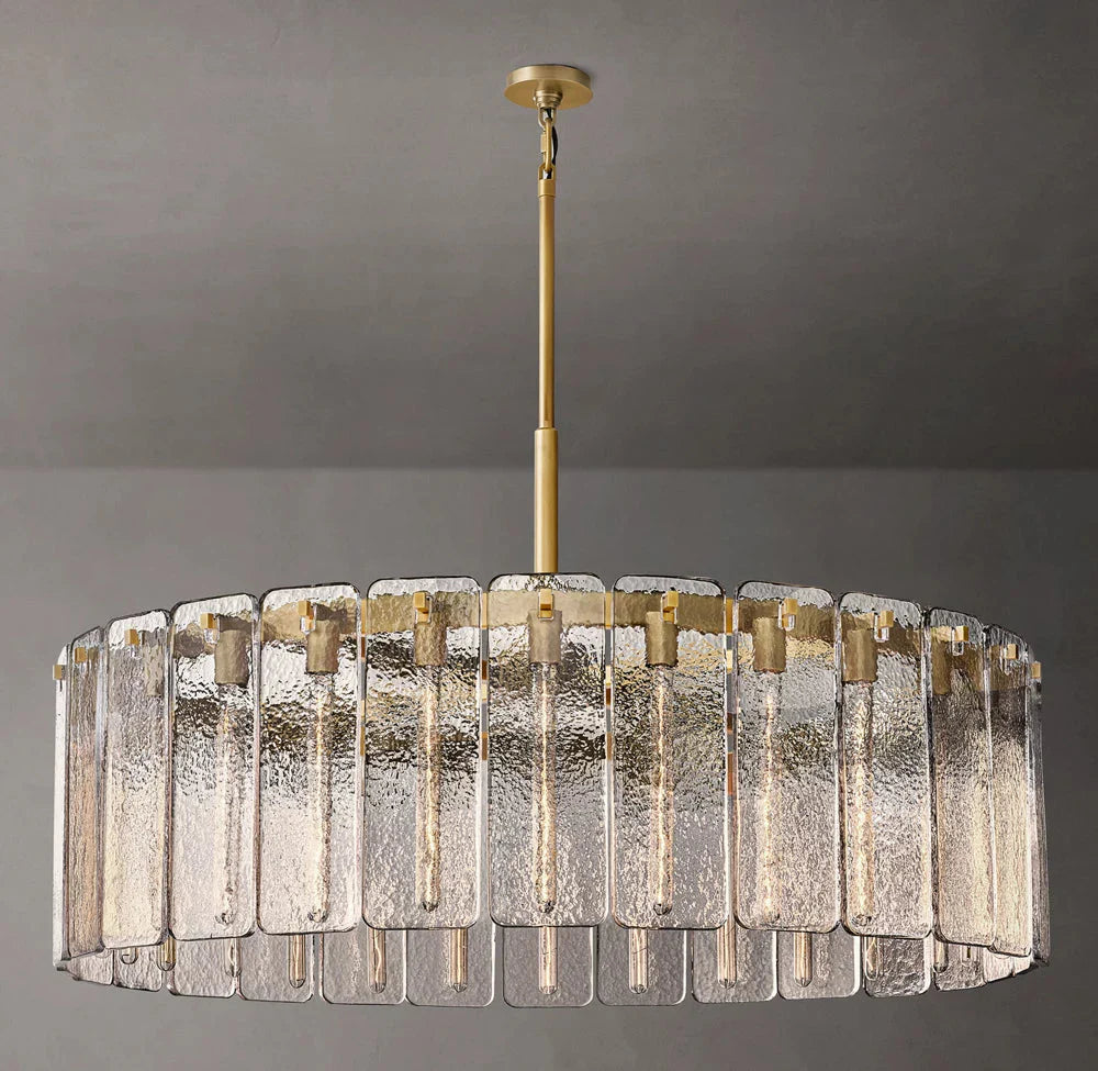 Calamette Circular Glass Chandelier 48"