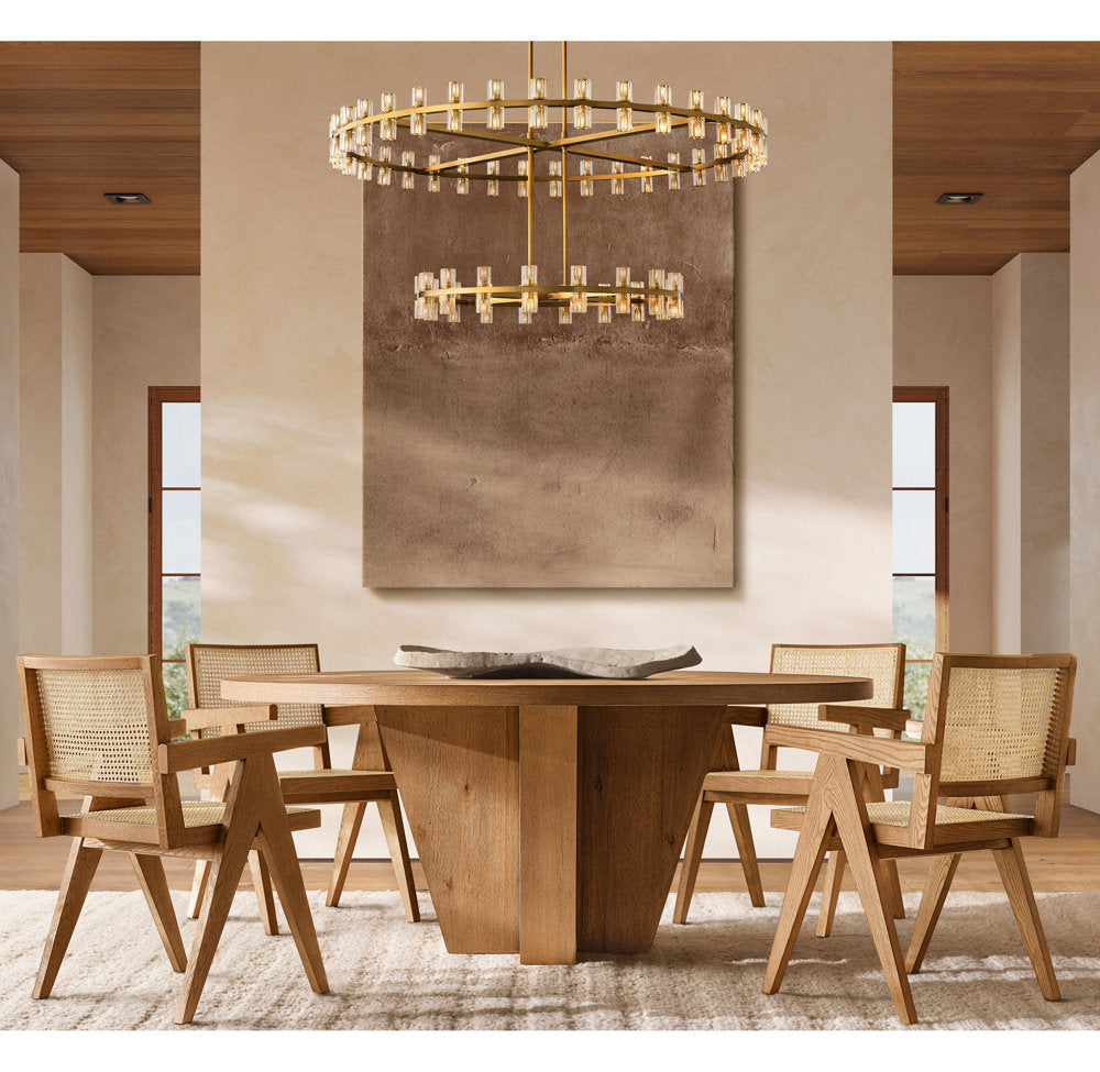Arcachone Circular Two-Tier Chandelier 60"