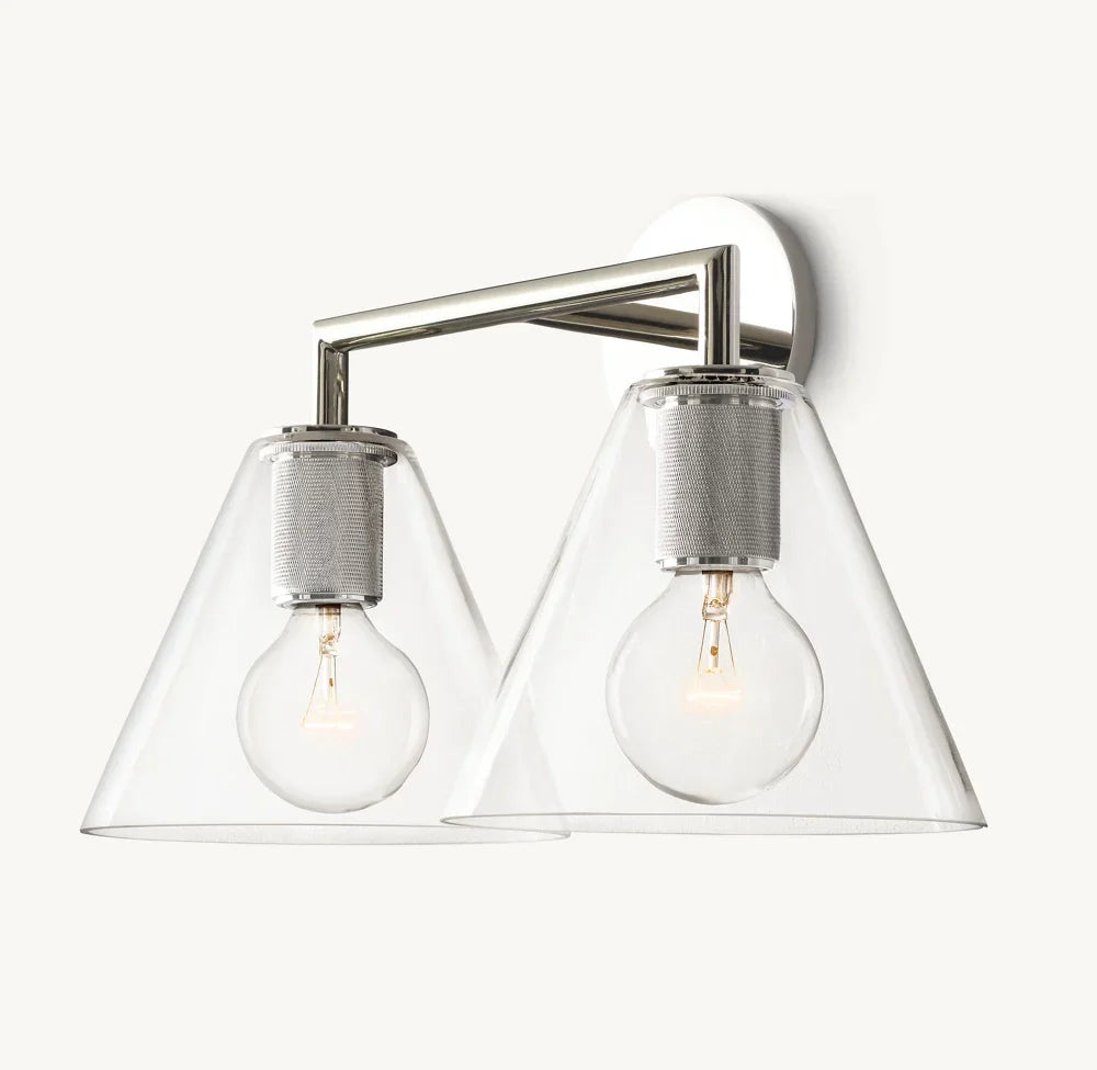 Utilitaire Funnel Shade Double Sconce